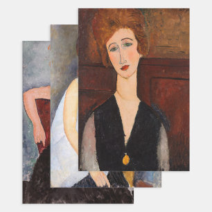 Amedeo Modigliani - Masterpieces Selection Wrapping Paper Sheet