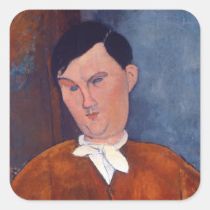 Amedeo Modigliani - Monsieur Deleu Square Sticker