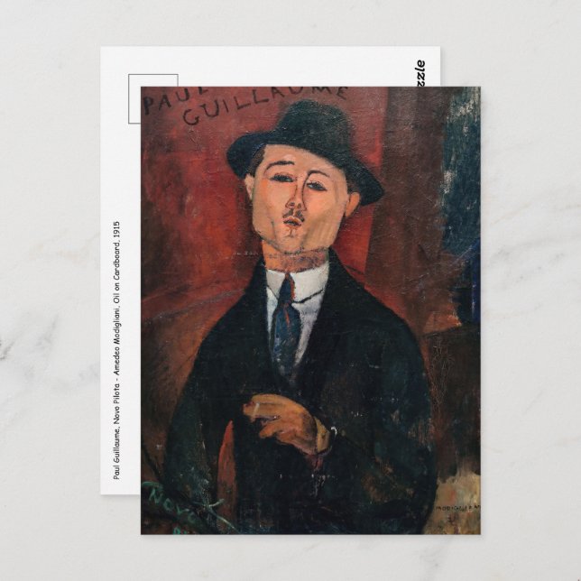 Amedeo Modigliani - Paul Guillaume, Novo Pilota Postcard (Front/Back)