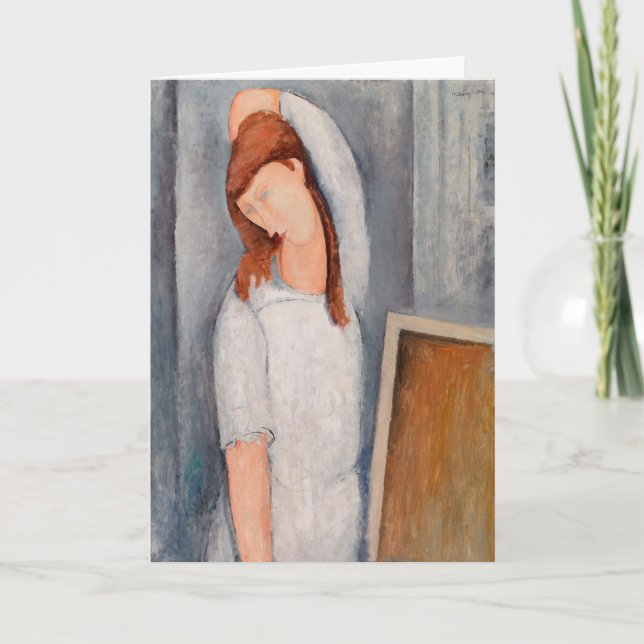 Amedeo Modigliani - Portrait Jeanne Hebuterne #1 Card (Front)