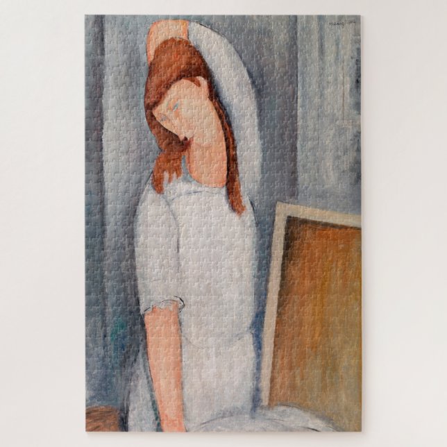 Amedeo Modigliani - Portrait Jeanne Hebuterne #1 Jigsaw Puzzle (Vertical)