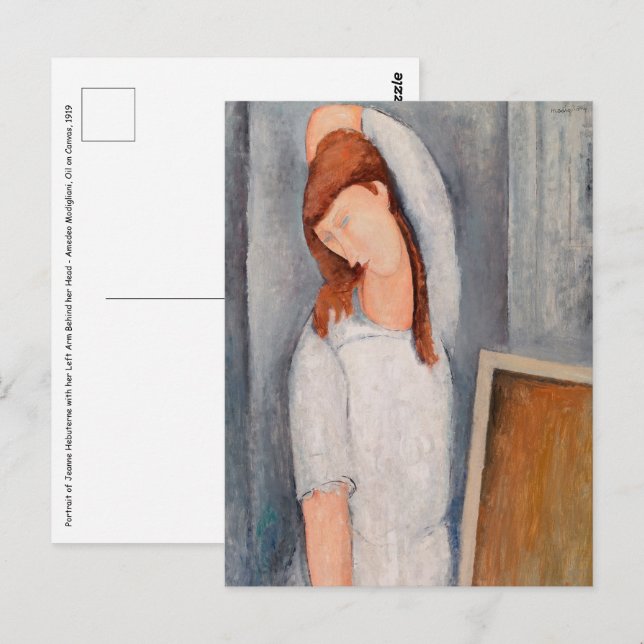 Amedeo Modigliani - Portrait Jeanne Hebuterne #1 Postcard (Front/Back)