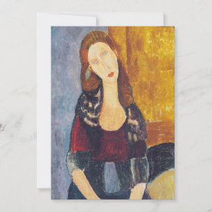 Amedeo Modigliani - Portrait Jeanne Hebuterne #2 Thank You Card