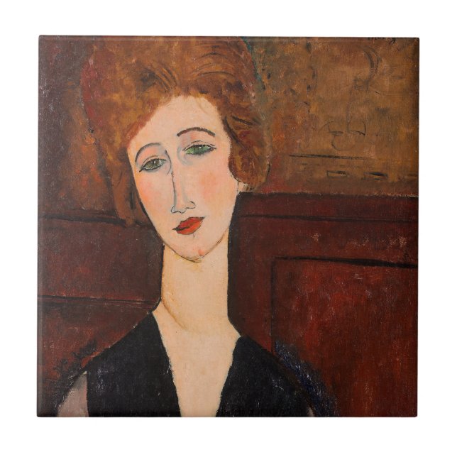 Amedeo Modigliani - Portrait of a Woman Ceramic Tile (Front)