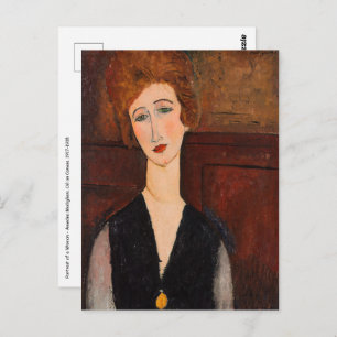 Amedeo Modigliani - Portrait of a Woman Postcard