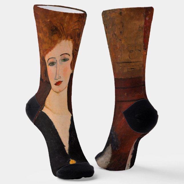 Amedeo Modigliani - Portrait of a Woman Socks (Angled)