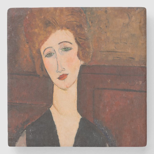 Amedeo Modigliani - Portrait of a Woman Stone Coaster (Front)