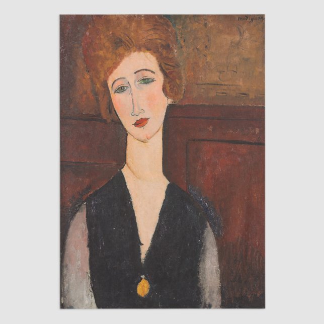 Amedeo Modigliani - Portrait of a Woman Tissue Paper (Creator Uploaded)