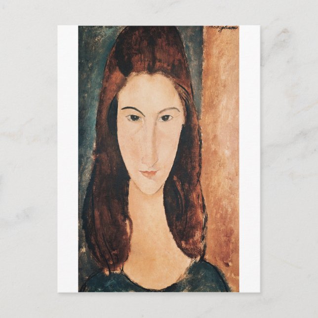 Amedeo Modigliani - Portrait Of A Young Girl Postcard (Front)