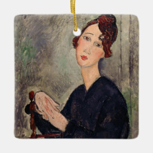 Amedeo Modigliani - Portrait of Dedie Hayden Ceramic Ornament