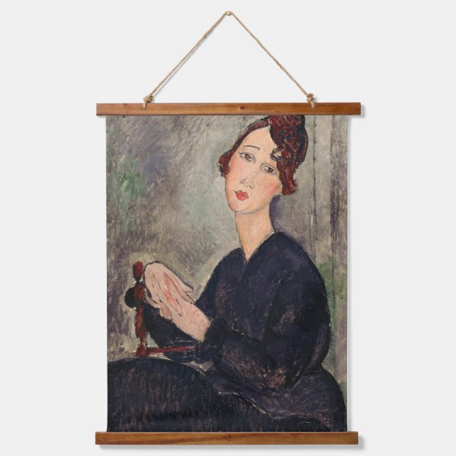 Amedeo Modigliani - Portrait of Dedie Hayden Hanging Tapestry (Front)