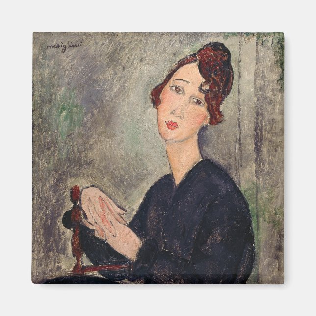 Amedeo Modigliani - Portrait of Dedie Hayden Magnet (Front)