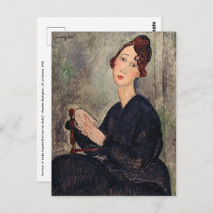 Amedeo Modigliani - Portrait of Dedie Hayden Postcard