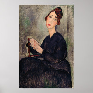 Amedeo Modigliani - Portrait of Dedie Hayden Poster