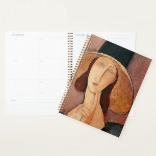 Amedeo Modigliani Portrait of Jeanne Hebuterne Planner
