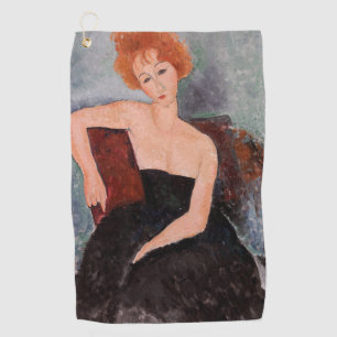 Amedeo Modigliani - Redheaded Girl Evening Dress Golf Towel