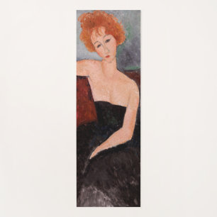 Amedeo Modigliani - Redheaded Girl Evening Dress Yoga Mat