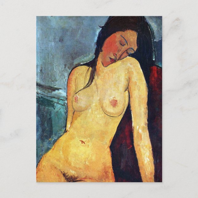 Amedeo Modigliani - Seated Female Postcard (Front)