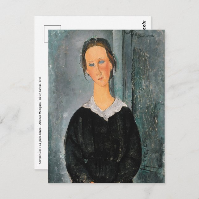 Amedeo Modigliani - Servant Girl Postcard (Front/Back)