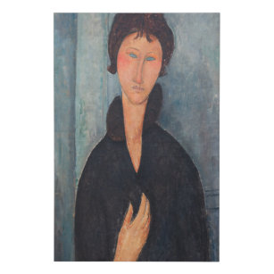 Amedeo Modigliani - Woman with Blue Eyes Faux Canvas Print