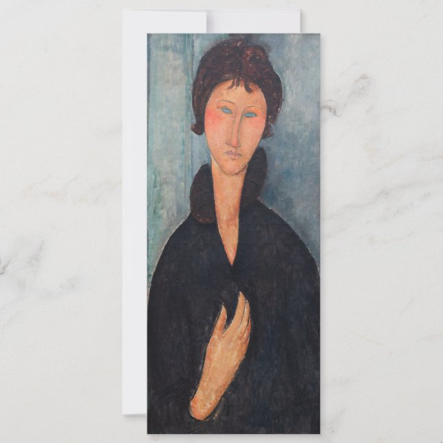 Amedeo Modigliani - Woman with Blue Eyes Invitation (Front)