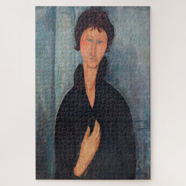 Amedeo Modigliani - Woman with Blue Eyes Jigsaw Puzzle (Vertical)