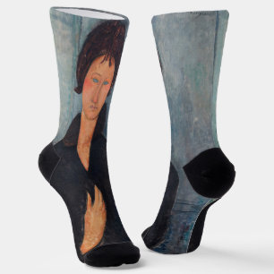 Amedeo Modigliani - Woman with Blue Eyes Socks