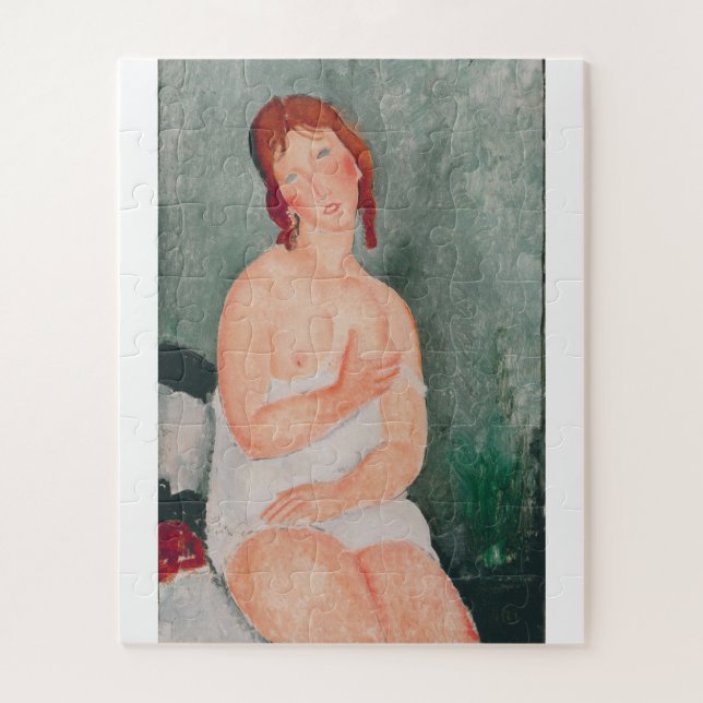 Amedeo Modigliani - Young Woman In A Shirt Jigsaw Puzzle (Vertical)