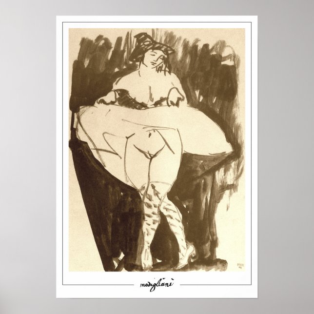 Amedeo Modigliani Zedign Art Poster #168 (Front)