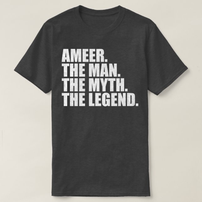 AmeerAmeer Name Ameer given name T-Shirt (Design Front)