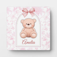 Amelia | Custom Pink Teddy Bear Nursery Design 