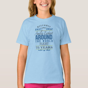 Amelia Earhart 75 Year Anniversary T-Shirt