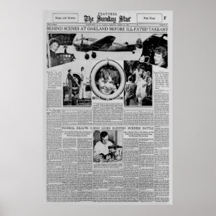 Amelia Earhart Before Round The World Flight 1937 Poster