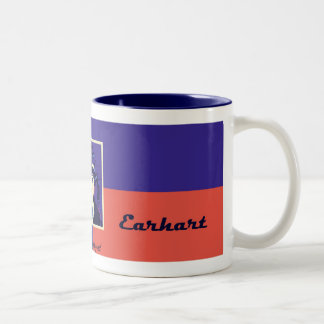 Amelia Earhart Two-Tone Mug