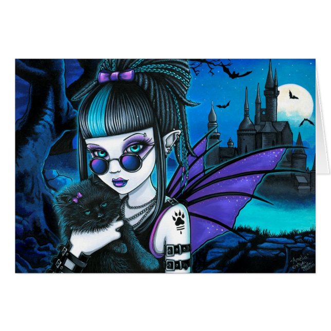 Amelia Gothic Vampire Werecat Moon Fairy Castle (Front Horizontal)