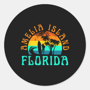 Amelia Island _1 Classic Round Sticker