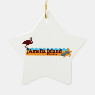 Amelia Island - Beach Design. Ceramic Tree Decoration