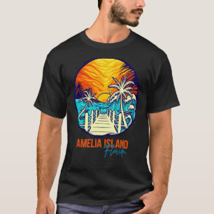 Amelia Island Beach Sunset Vacation Friends Family T-Shirt