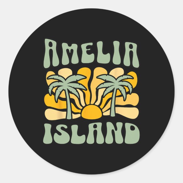 Amelia Island  Classic Round Sticker (Front)