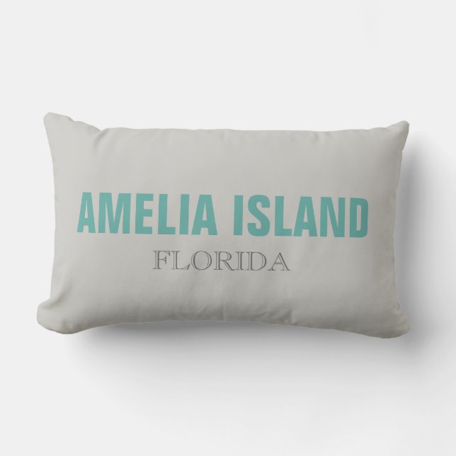 Amelia Island FL Beach Throw Pillow (Front)