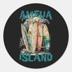 Amelia Island Florida Classic Round Sticker