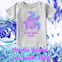 Amelia Island Florida Colour Blast Sea Turtle Baby