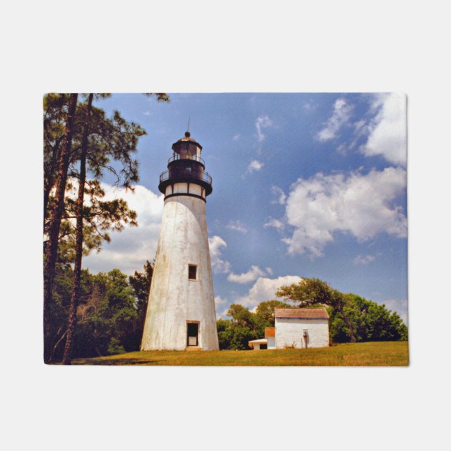 Amelia Island Lighthouse, Florida Door Mat (Front)