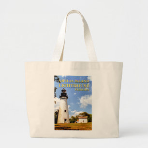 Amelia Island Lighthouse, Florida Jumbo Tote Bag