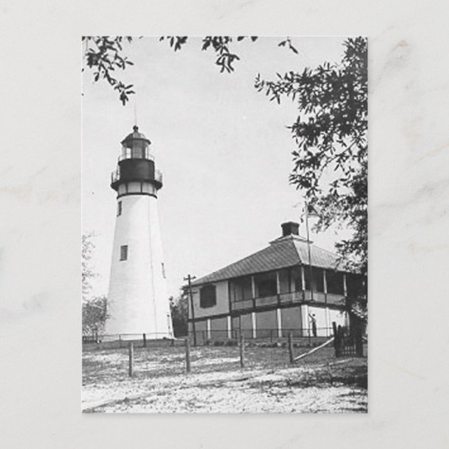 Amelia Island Lighthouse Postcard (Front)