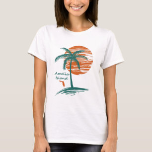 Amelia Island Palm Tree T-Shirt