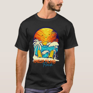 Amelia Island Sunset Florida Vacation Couples Fami T-Shirt