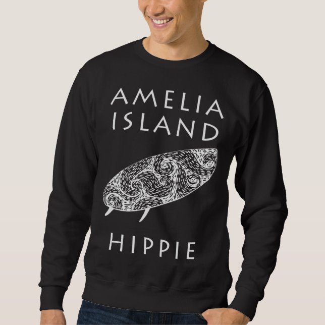 Amelia Island Surf Hippie Sweatshirt (Front)
