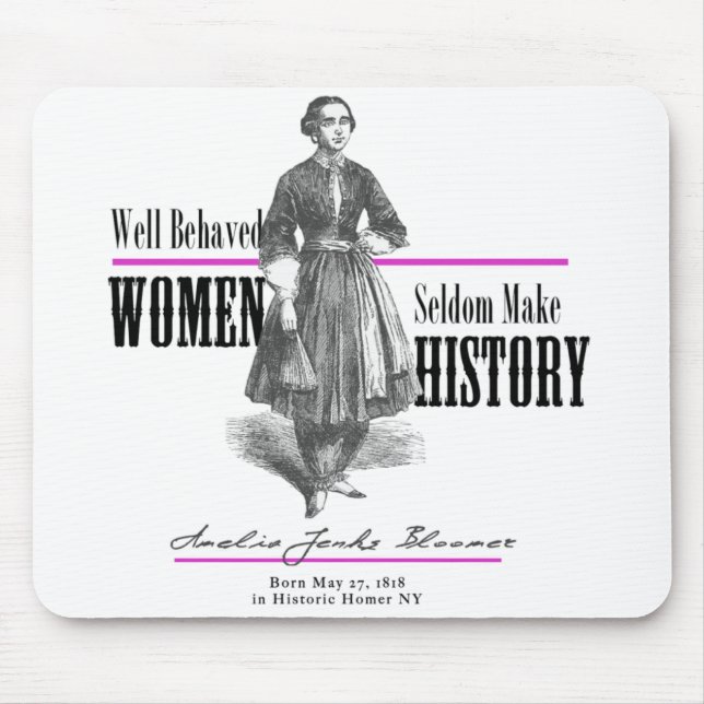 Amelia Jenks Bloomer Mousepad (Front)