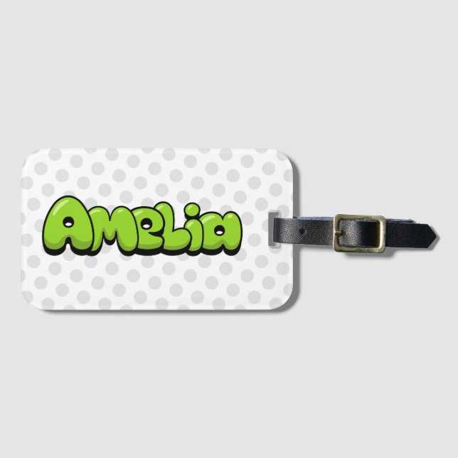 Amelia Luggage Tag (Front Horizontal)